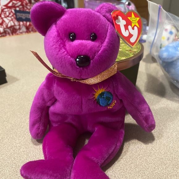 TY Babies Other - Rare Misspelled Millennium Bear 1991  New